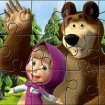 Puzzle with masha and bear